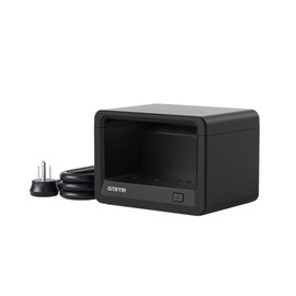 Gitryin Power Strip with 8 AC Outlets, Surge Protector Power Strip, Flat Plug Multi Plug Outlet Extender Charging Station for Home Office, Compatible with Retractable Charger, Black