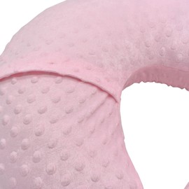 Feeding Pillow Case, Ultra Soft U Shape Easy to Clean Baby Feeding Pillow for Hospital (Pink)