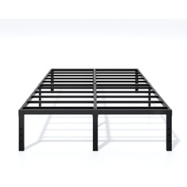 LUMUNANCE Metal Bed Frame Queen Size - 16 Inch Heavy-Duty Queen Platform Bed Frame No Box Spring Needed, Easy Assembly, Noise-Free, Sturdy Mattress Foundation, Underbed Storage Space