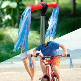 RSYHVG Kid's Bicycle Handlebar Streamers Colorful Ribbons Tassel for Girls Boys Bicycle Handlebar Scooter Handgrip (1Pair)