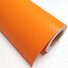 DIYAH 4D Orange Carbon Fiber Vinyl Wrap Sticker with Air