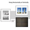 GOmaize Front Loading Black Picture Frame Set of 3,Display pictures
