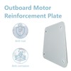 3/16" Outboard Transom Reinforcement Plate - Heavy-Duty Iron Backing Plate