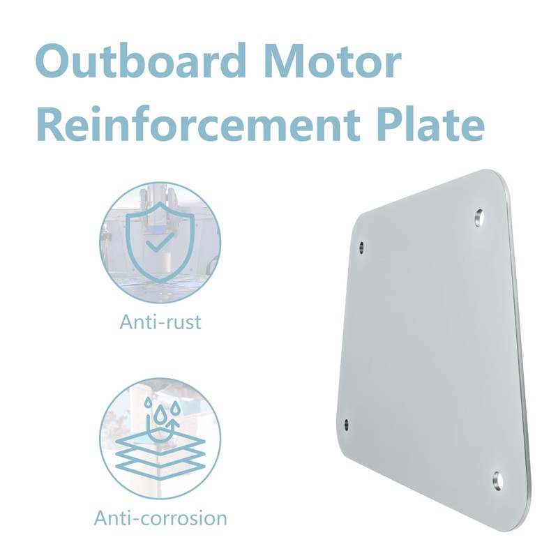 3/16" Outboard Transom Reinforcement Plate - Heavy-Duty Iron Backing Plate