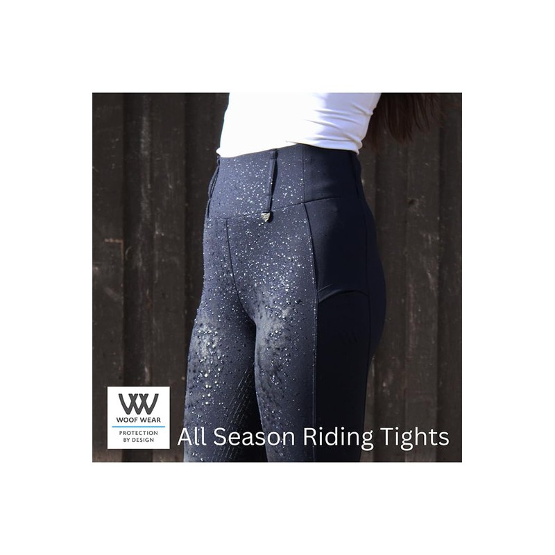 Woof Wear Womens All Season Riding Tights - Dove Black