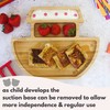 Bubba Boo Ark Bamboo Baby Plate| Fun Bamboo Suction Plates