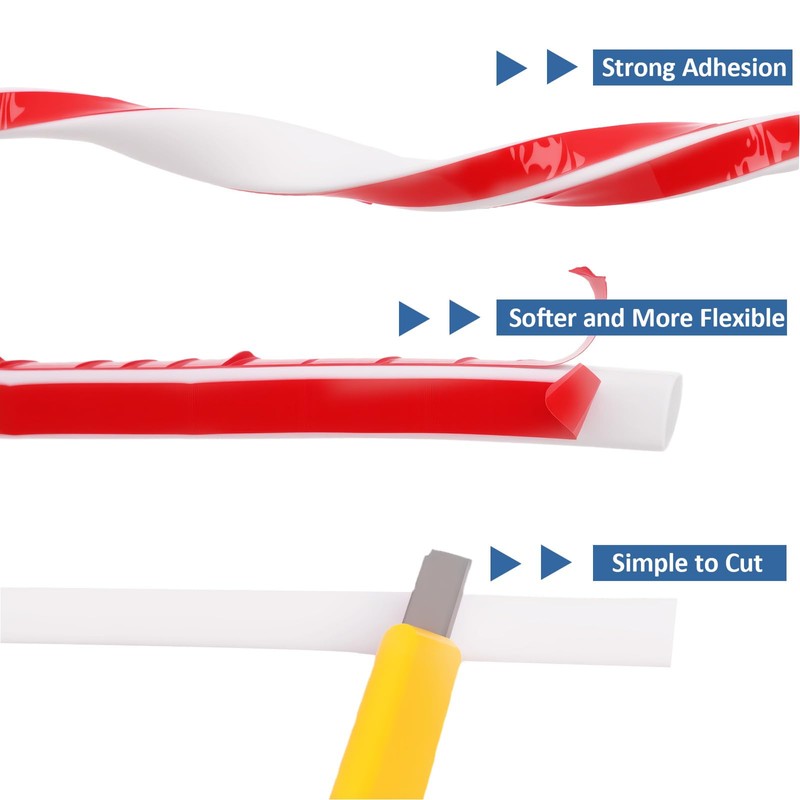 DADERXY Flexible Quarter Round Molding, Peel and Stick Quarter Round