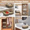 LOVSTORAGE Woven Baskets for Organizing, Cotton Rope Storage Baskets for