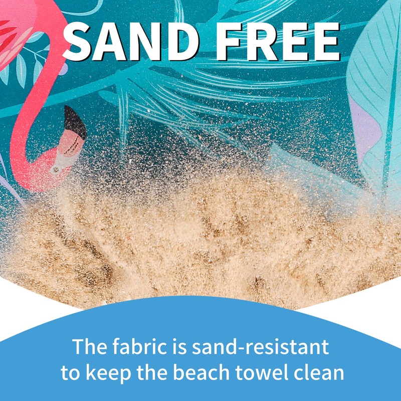 2 Pack Lightweight Thin Beach Towel Oversized 71"x32" Big Extra