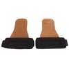 2PCS Weight Lifting Grips with Wrist Straps Cowhide SBR Full
