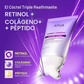 ANUA Crema Gua Sha Refinadora de Retinol de Colágeno, Crema de Cuello para Levantar y Reafirmar, Línea de Mandíbula a Décolleté, Hidratante Diario, Cu