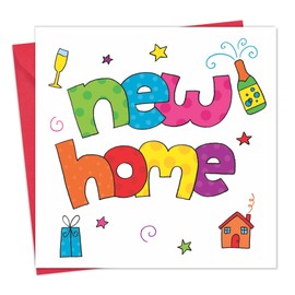Twizler New Home Card - Colourful New Home Card - New House Card - Moving House Card - Housewarming Card - New Flat Card