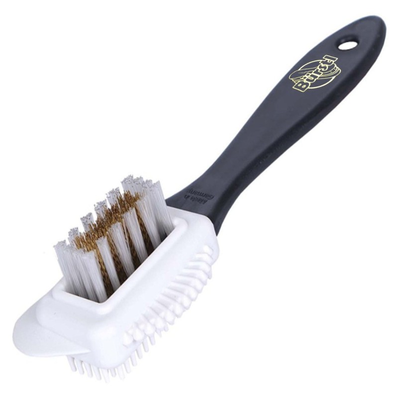 Bürstl Suede Shoe Brush Set with Crepe Brush and Brass
