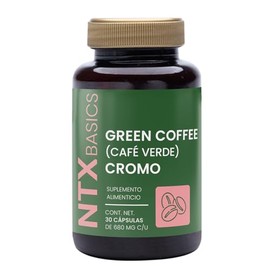 Green Coffee Capuchino con Café Verde + Cromo 250 g, Suplemento Alimenticio en Polvo, Bebida para Rutina Activa y Enfoque Diario, Sin Azúcares Añadidos.
