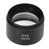 Auxiliary Objective Lens Aluminum Alloy 0.5X Microscope Part for SM