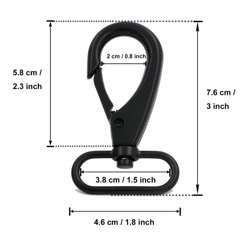 BIKICOCO - Broche de perno giratorio, clips de gancho de