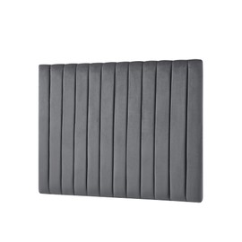 Tavira Allure® College Dorm Headboard - Classic Panel - Velvety Charcoal Gray