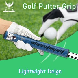wosofe GOLF Putter Grip ligero y cómodo, control avanzado de textura y agarre de putter de golf de alta retroalimentación, mejora de trazos, tracción superior suave y pegajosa, tres estilos (B-Blue-2)