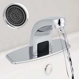 Automatic Sensor Touchless Bathroom Sink Faucet with Control Box, Hands Bathroom Water Tap Kitchen Sink Cold Water Tap