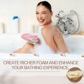 Reallnaive 12 Packs Exfoliating Mesh Soap Pouch Soap Savers for Bar Soap with Drawstring Closure Bubble Foam Net for Deep Exfoliation, Shower, Body Facial Cleaning Tool, Multi Color