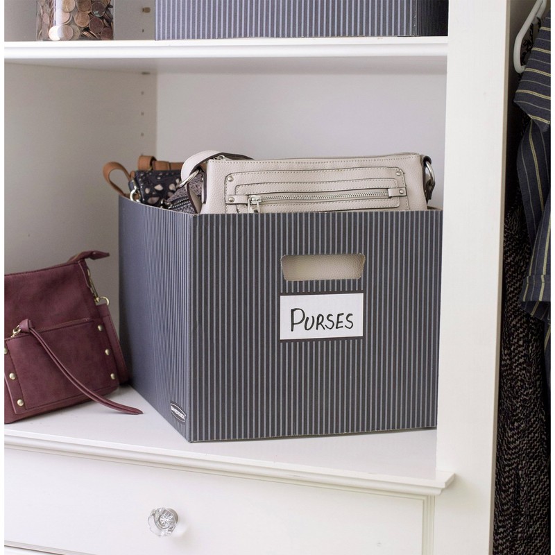 Bankers Box 4 Pack STOR/File Decorative Medium-Duty File Storage Boxes,