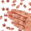 120pcs Mini Capybara Figurines, 6 Style Resin Tiny Capybara Decor