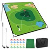 GLUTIA Golf Chipping Game Set, 71"x71" Large Sticky Golf Game,