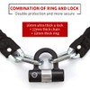 AKM Motorcycle Lock Chain Lock Anti-Theft 6.56ft/250cm Super Long Durable