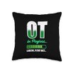 Occupational Therapy Funny OT Sweet Motif Progress-OT Therapist Assistant Throw