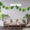 YunBey Pack of 4 Green Felt Leaf Garland for Children's