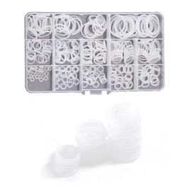 FEEIFOL 260-Piece O-Ring Seal Set Nylon Washers Gaskets Assortment Set in 13 Sizes M2-M21