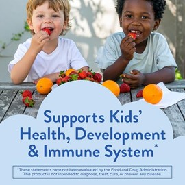 L'il Critters Gummy Vites - Multivitamínico diario de gomitas sin azúcar añadido para niños de 2 años en adelante, vitamina C, D3 para sabores inmunol
