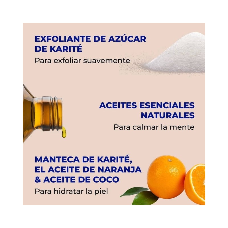 Exfoliante corporal Dr. Teal's Sugar Scrub manteca de karite y
