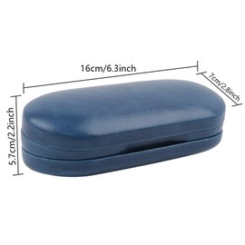 2 in 1 Double Sided Portable Glasses Case Travel Contact Lens Case (Blue)