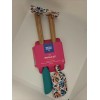 Tabitha Brown Spatula Set One Green One Leaf Pattern Mini