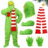 nezababy Christmas Costume Green Onesie Christmas Costume for Adults Monster