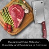 Sharp 8"Inch Ultra Sharp Meat Cleaver, Professional Butcher Knife with
