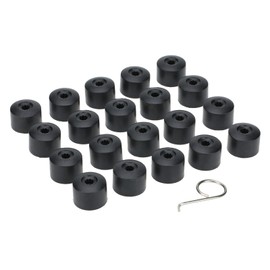 Xtahdge 20pcs 17mm Car Wheel Nut Cover Bolt Cap Removal Tool for VW Golf Bora Passat, Black