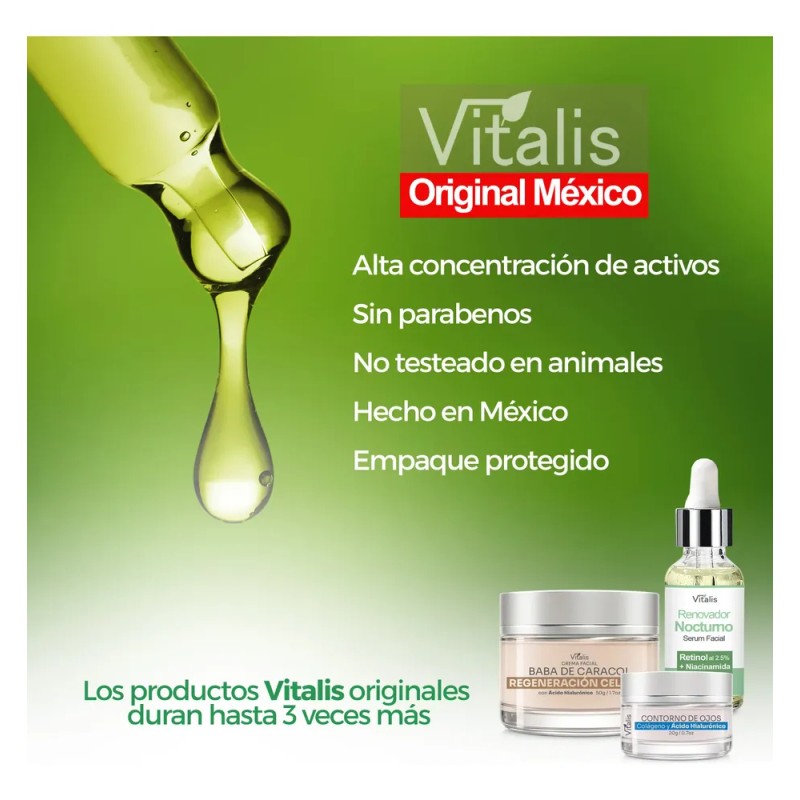Kit Vitalis Baba De Caracol Y Colágeno Sérum Antiedad
