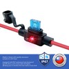 Waterproof in-line ASP LED Fuse Holder,12 AWG for Automotive, Marine（2