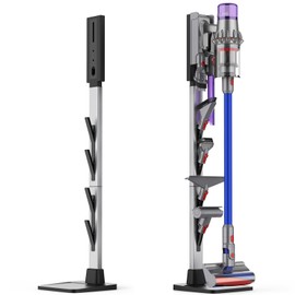 AIKOLZON Vacuum Stand for Dyson, Compatible with V15/V12/V10/V9/V8/V7/V6/G5, Aluminum + Plastic Material, Adjustable Height, with Hidden Cord Management