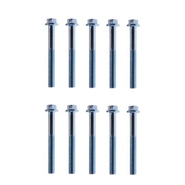JOYYANGFANG 10PCS M6 50mm/1.96" GY6 Gearbox Cover Starting Gear Moped Horn Recoil Starter Screw Suitable for Chinese Scooter Moped ATV Go Kart 4-Stroke GY6 50cc - 150cc Engines Screw Model
