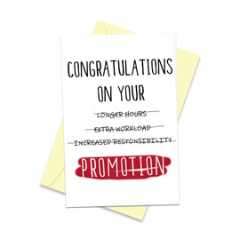Arsagen Funny Promotion Card, New Job Card for Colleague Friends, Congratulation Card for Family, Humor Proud of You Card