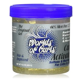 Worlds Of Curls Activador De Rizos Para Cabello Extra Seco,
