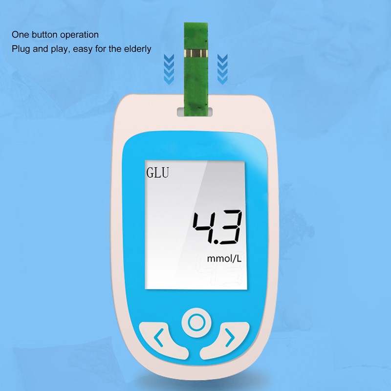 3 in 1 Blood Glucose Monitor Automatic Suction Accurate 0.8ul
