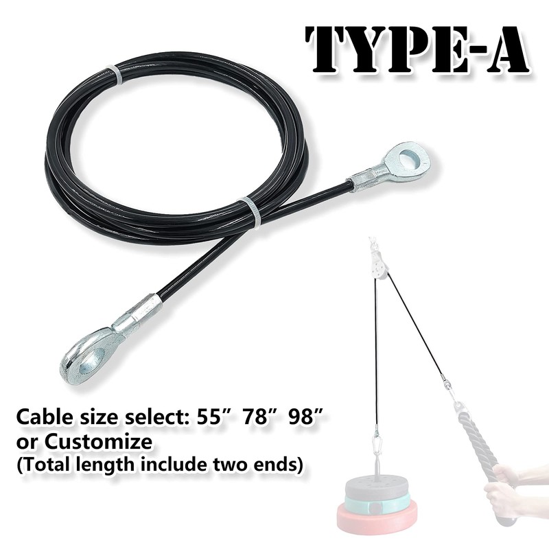 J Bryant Fitness Gym Replacement Cable Fitness Pulley Cable Thick