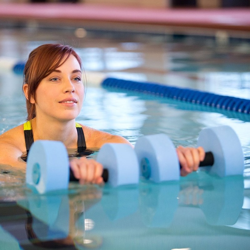 Power Systems Water Dumbbells, Light Resistance, Pair, Blue (86550)