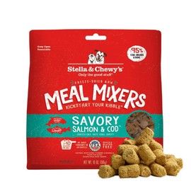 Stella & Chewy's Freeze-Dried Raw Salmon & Cod Meal Mixers- Dog Food Topper and Mixer - Made with 95% Wild-Caught Salmon & Cod, Organs & Bone - Perfect for Picky Eaters - Grain-Free - 18 oz