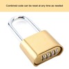Outdoor Lock 4 Digit Combination Code Long lock Padlock Waterproof