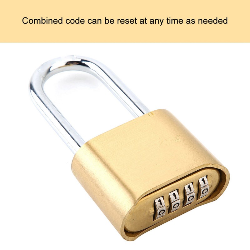 Outdoor Lock 4 Digit Combination Code Long lock Padlock Waterproof